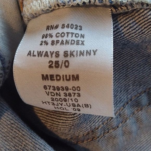 Gap 1969 Skinny low rise Jeans  25 Long - Picture 5 of 7